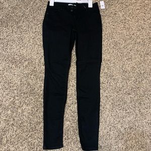 Old navy black skinny jeans size 2